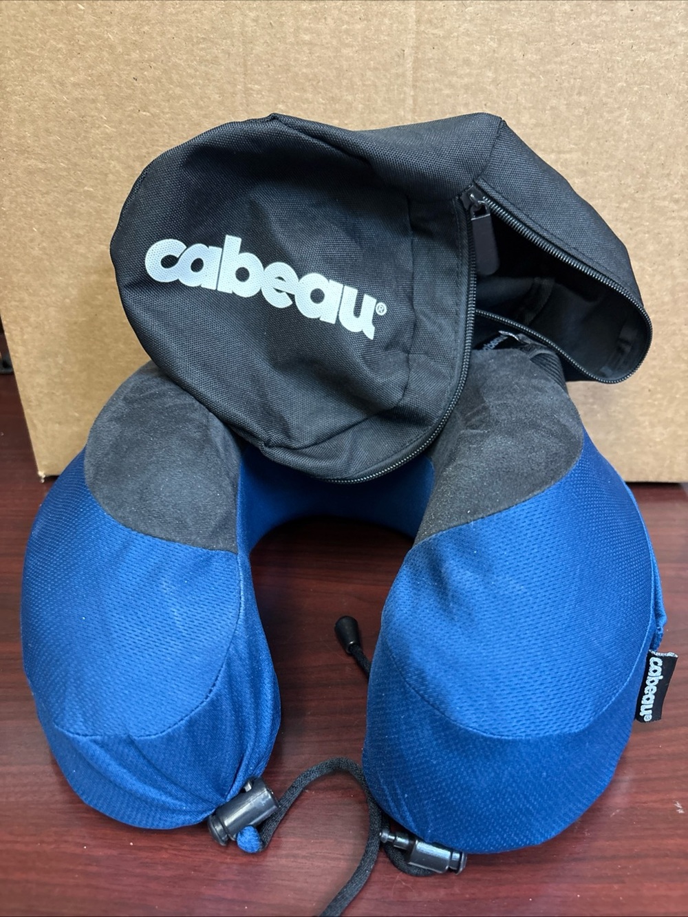 Cabeau Evolution S3 Travel Sleep Neck Pillow Blue Memory Foam